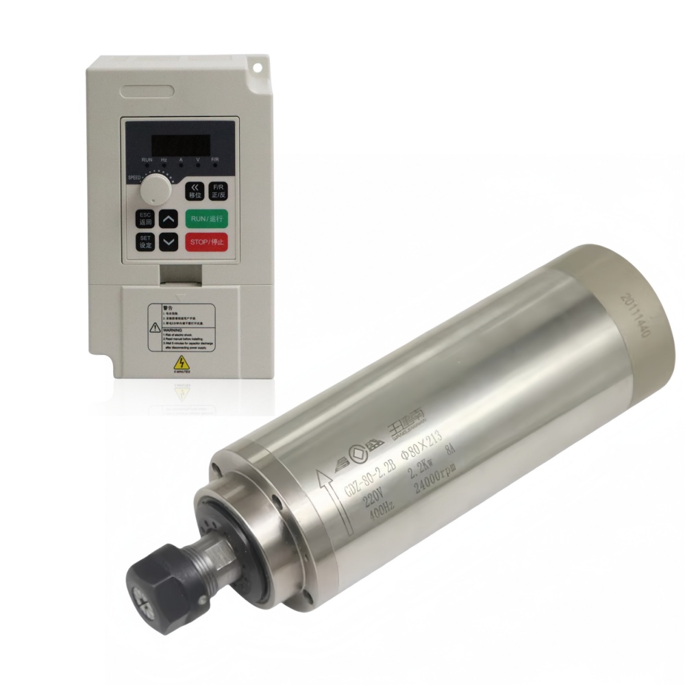 Kit moteur de broche refroidi  - 2.2Kw Water Cooled Spindle Kit Vfd avis et prix