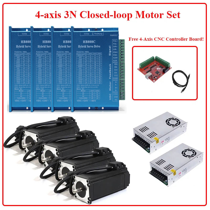 Kit Moteur Pas à Pas Nema 23 à - Nema 23 Closed Loop Stepper Motor Driver Kit avis et prix