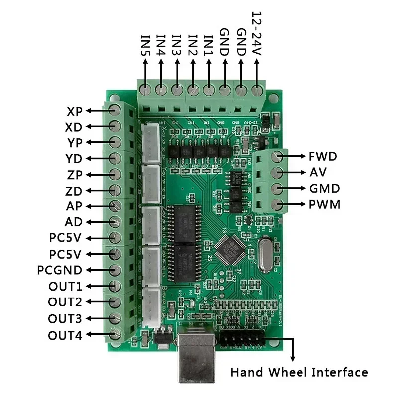 Carte d'interface Mach3 CNC 5  - 5 Axis Cnc Breakout Board Interface Mach3 avis et prix