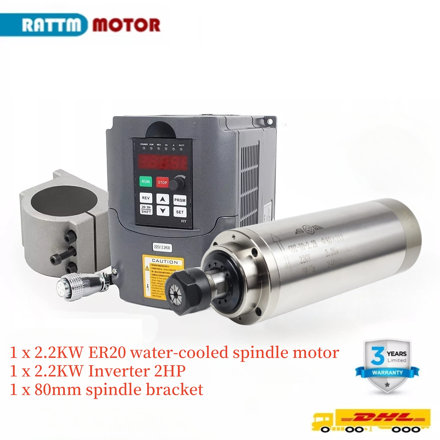 Kit de broche de refroidisseme - 2.2Kw Water Cooled Spindle Kit Vfd avis et prix