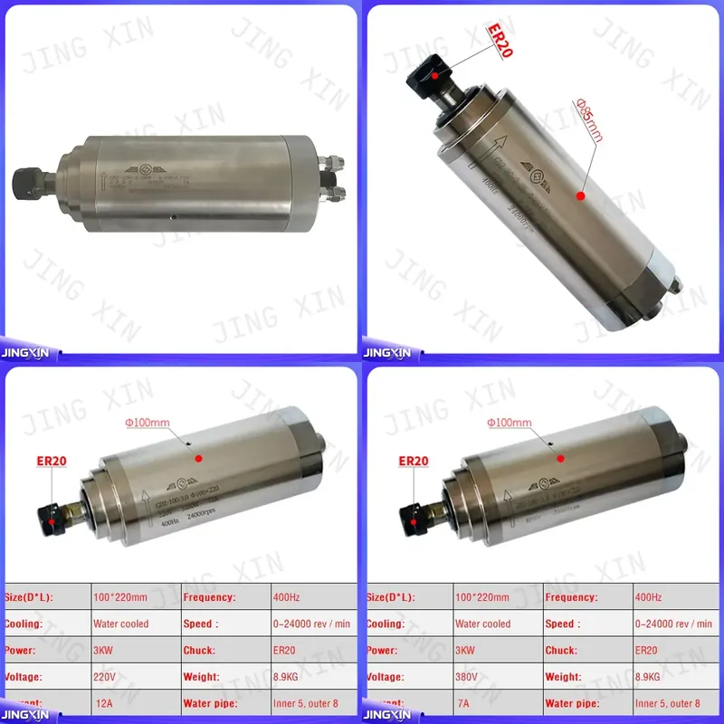 Moteur de broche CNC sur mesur - Er20 Collet Chuck Spindle Motor 220V avis et prix